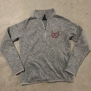 League Women's Temple University Quarter Zip‎ Fleece Jacket